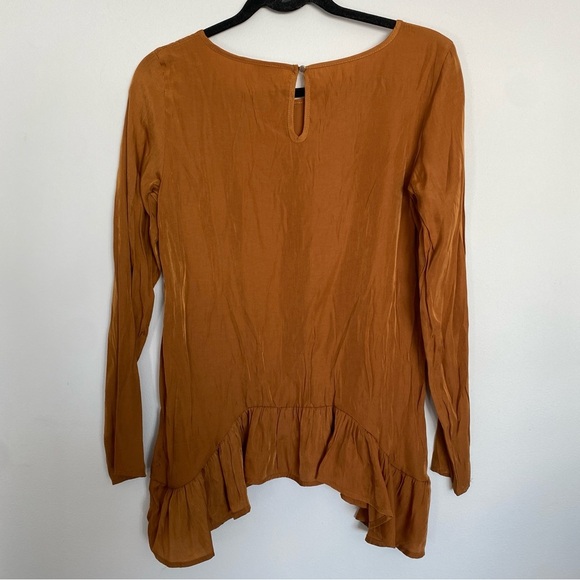 Vila Copper Ruffled Blouse - Picture 2 of 2